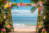 Allenjoy Hawaii Seaside Beach Photography Backdrop Gbsx-00388