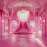 Allenjoy Hot Pink Dreamhouse Photography Backdrop Gbsx-00306