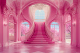 Allenjoy Hot Pink Dreamhouse Photography Backdrop Gbsx-00306