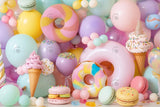 Allenjoy Ice Cream Balloons Photography Backdrop Gbsx-00216