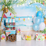 Ice Cream Cake Smash Photography Backdrop GBSX-99796