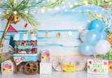 Ice Cream Cake Smash Photography Backdrop GBSX-99796