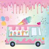 Ice Cream Truck Photography Backdrop GBSX-99799