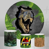 Dinosaur Park Custom Round Backdrop With Plinths AS-DLZ-426718