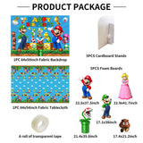 Allenjoy Super Bros Party Prop Foam Board Cutout Set