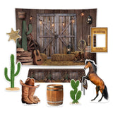 Allenjoy Western Cowboy Party Prop Foam Board Cutout Set