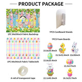 Allenjoy Easter Bunny Egg Party Prop Foam Board Cutout Set