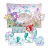 Allenjoy Mermaid Girl Party Prop Foam Board Cutout Set