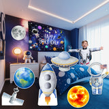 Allenjoy Space Astronaut Party Prop Foam Board Cutout Set