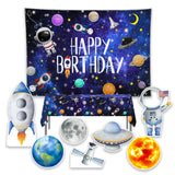 Allenjoy Space Astronaut Party Prop Foam Board Cutout Set