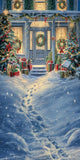 Allenjoy Lighted Christmas House Photography Backdrop GBSX-00147