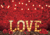 Allenjoy Love Red Rose Flower Photography Backdrop Gbsx-01259