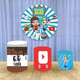 Kids Adventures Custom Round Backdrop With Plinths AS-DLZ-dec2bf