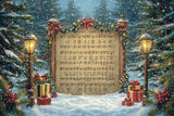 Allenjoy Melodies Of Christmas Photography Backdrop Gbsx-01043