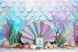 Allenjoy Mermaid Cake Smash Photography Backdrop GBSX-00064