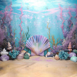 Allenjoy Mermaid Cake Smash Photography Backdrop GBSX-00089