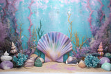 Allenjoy Mermaid Cake Smash Photography Backdrop GBSX-00089