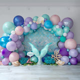 Allenjoy Mermaid Cake Smash Photography Backdrop GBSX-00091