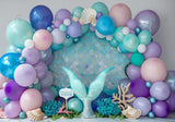 Allenjoy Mermaid Cake Smash Photography Backdrop GBSX-00091