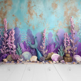 Allenjoy Mermaid Cake Smash Photography Backdrop GBSX-00088