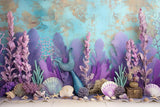 Allenjoy Mermaid Cake Smash Photography Backdrop GBSX-00088