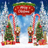 Merry Christmas Forest Photography Backdrop GBSX-99814