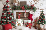 Allenjoy Merry Christmas Morning Photography Backdrop Gbsx-00709