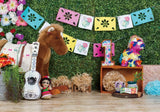 Allenjoy Mexican Fiesta Flowers Photography Backdrop Gbsx-00530