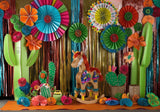 Mexician Fiesta Cake Smash Photography Backdrop GBSX-99819