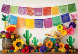 Mexician Fiesta Cake Smash Photography Backdrop GBSX-99820