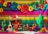 Mexician Fiesta Cake Smash Photography Backdrop GBSX-99821