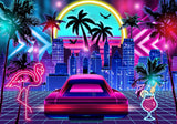 Allenjoy Miami Vice Night Photography Backdrop Gbsx-00535