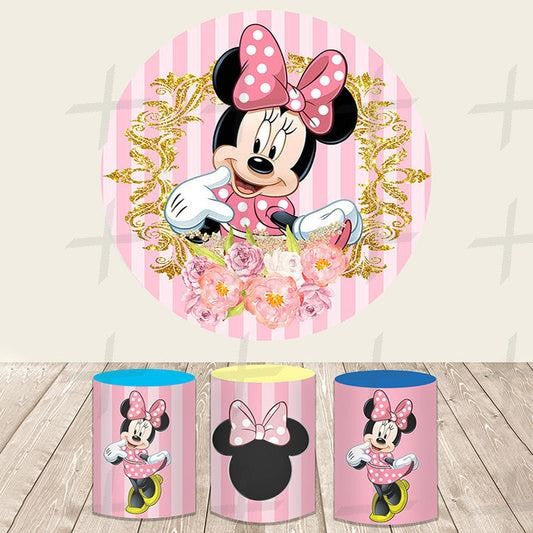 Cartoon Mouse Custom Round Backdrop With Plinths AS-DLZ-401fac