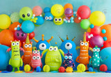 Monster Balloons Arch Photography Backdrop GBSX-99826