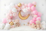 Allenjoy Moon And Stars Photography Backdrop Gbsx-00477