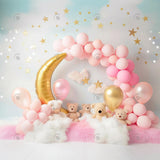 Allenjoy Moon And Stars Photography Backdrop Gbsx-00478