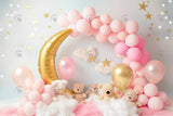 Allenjoy Moon And Stars Photography Backdrop Gbsx-00478