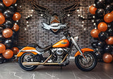 Motorcycle Balloons Photography Backdrop GBSX-99829