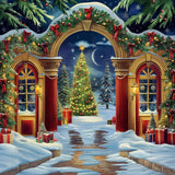Allenjoy North Pole Archway Photography Backdrop GBSX-00112