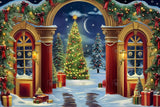 Allenjoy North Pole Archway Photography Backdrop GBSX-00112