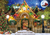 Allenjoy North Pole Cottage Photography Backdrop Gbsx-00939