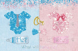 Allenjoy Cloths Feeder Glitter Gender Reveal Party Backdrop