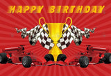 Allenjoy Car Racing Theme Party Decoration Backdrop