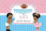 Allenjoy Touchdowns Gender Reveal Party Backdrop