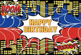 Allenjoy Spiderman Happy Birthday Party Decoration Backdrop