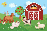 Allenjoy Farm Theme Happy Birthday Backdrop