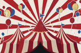 Allenjoy Circus Birthday Decoration Backdrop