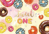 Allenjoy Sweet One Donut Decoration Backdrop