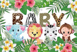 Allenjoy Safari Baby Shower Backdrop