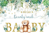 Allenjoy We Can Bearly Wait Baby Shower Party Decoration Backdrop